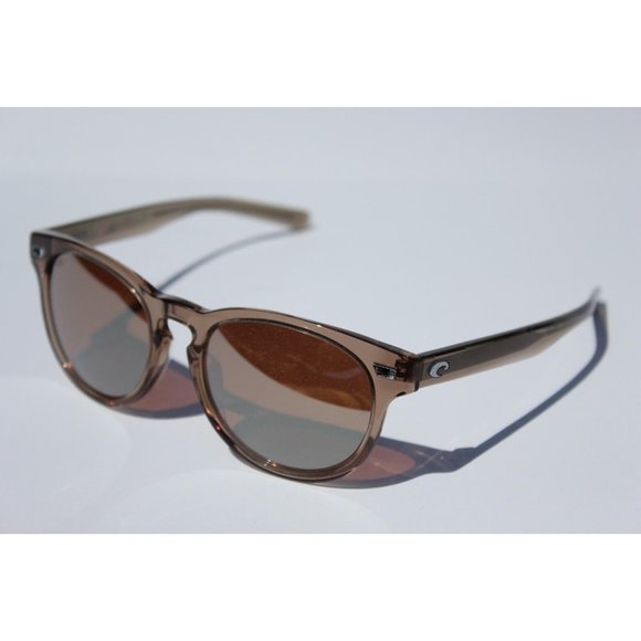 COSTA DEL MAR Del Mar POLARIZED Shiny Taupe Crystal/Copper Silver Mirror 580G main image 4